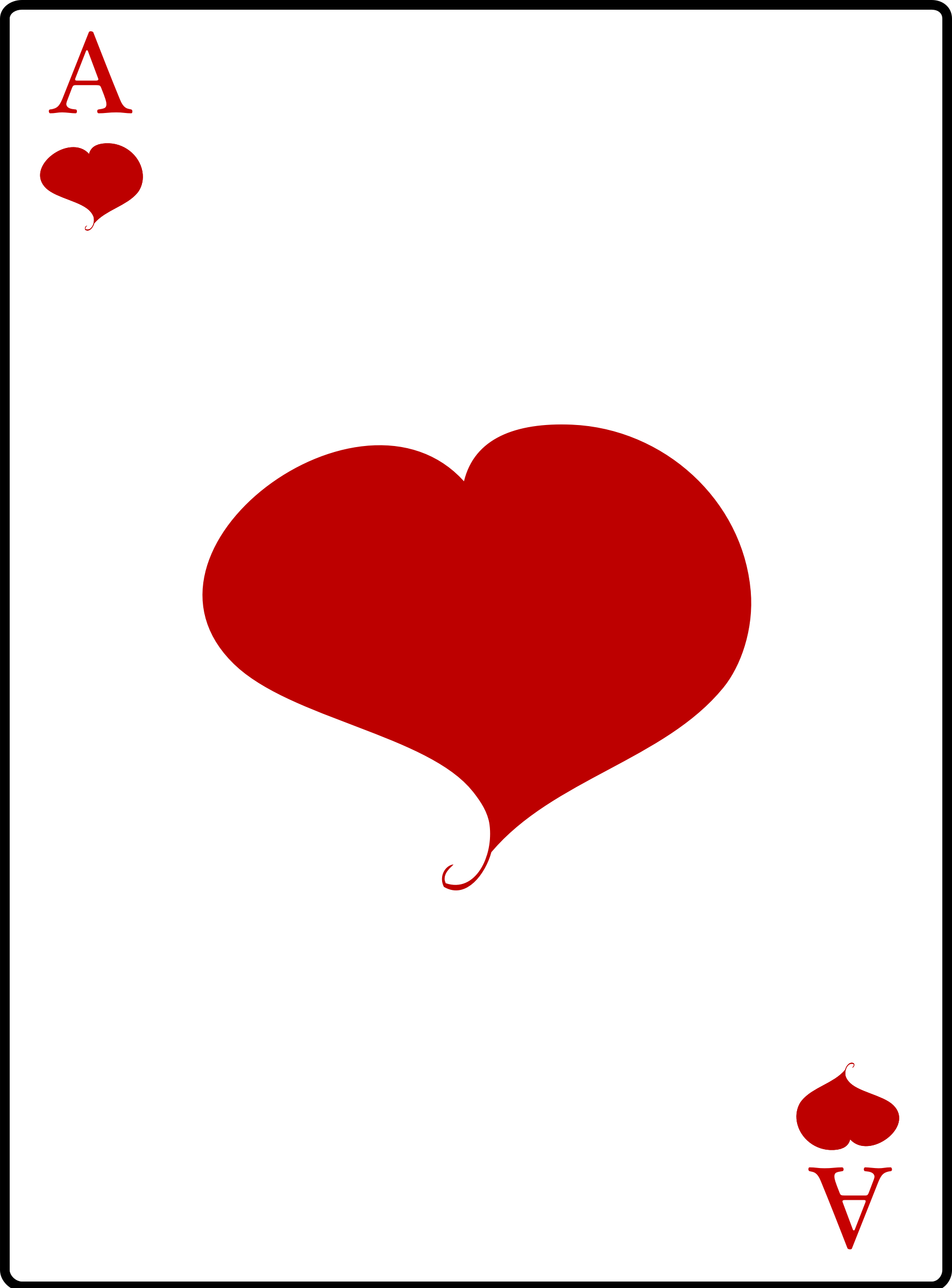 Clipart - Ace of Hearts