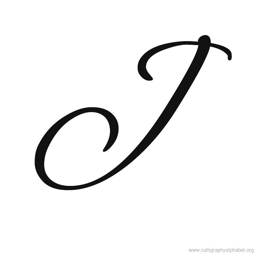 Calligraphy Alphabet J | Alphabet J Calligraphy Sample Styles ...