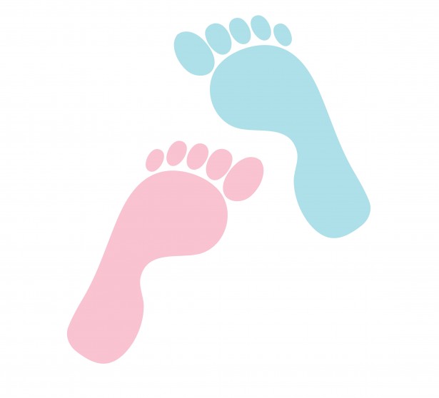 Baby footprint clipart free
