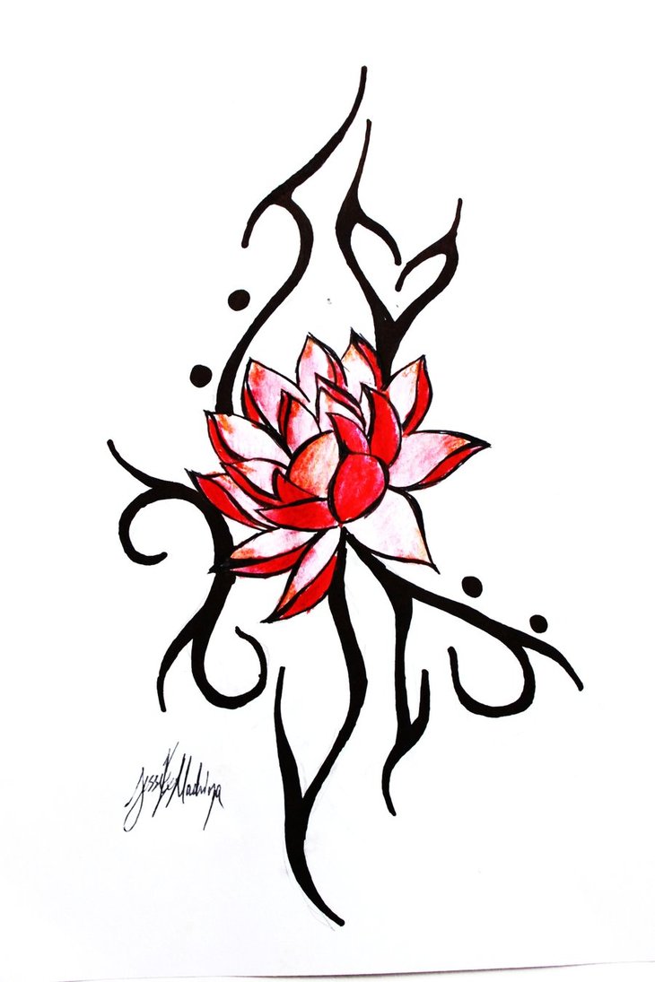 Lotus Tattoo Tribal - ClipArt Best