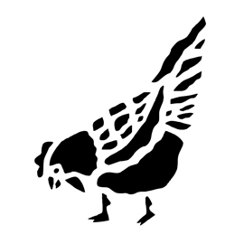 Chicken Stencil 2 | Free Stencil Gallery