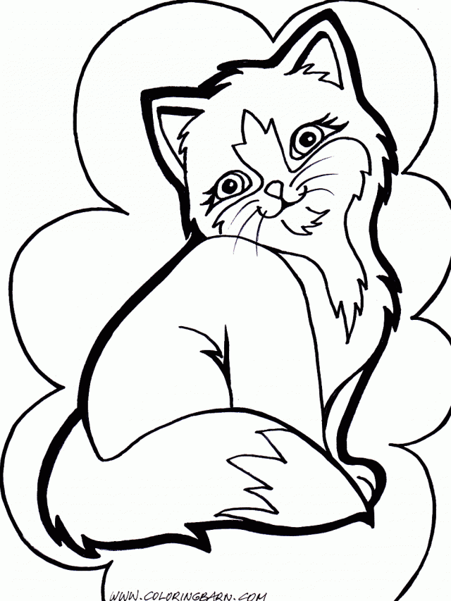 Coloring Pages Of Puppies And Kittens - AZ Coloring Pages