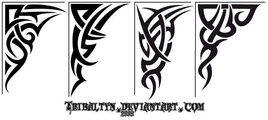 DeviantArt: More Like tribal: corner design by tribaltyn