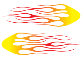Flames car decals | Dezign With a Z