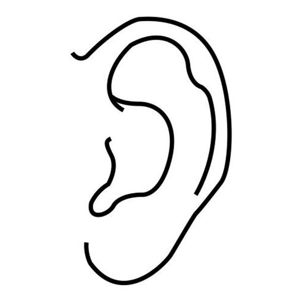 ears coloring page
