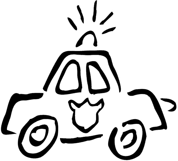 Police Coloring Pages: The Policeman, The Car and The Badge ...