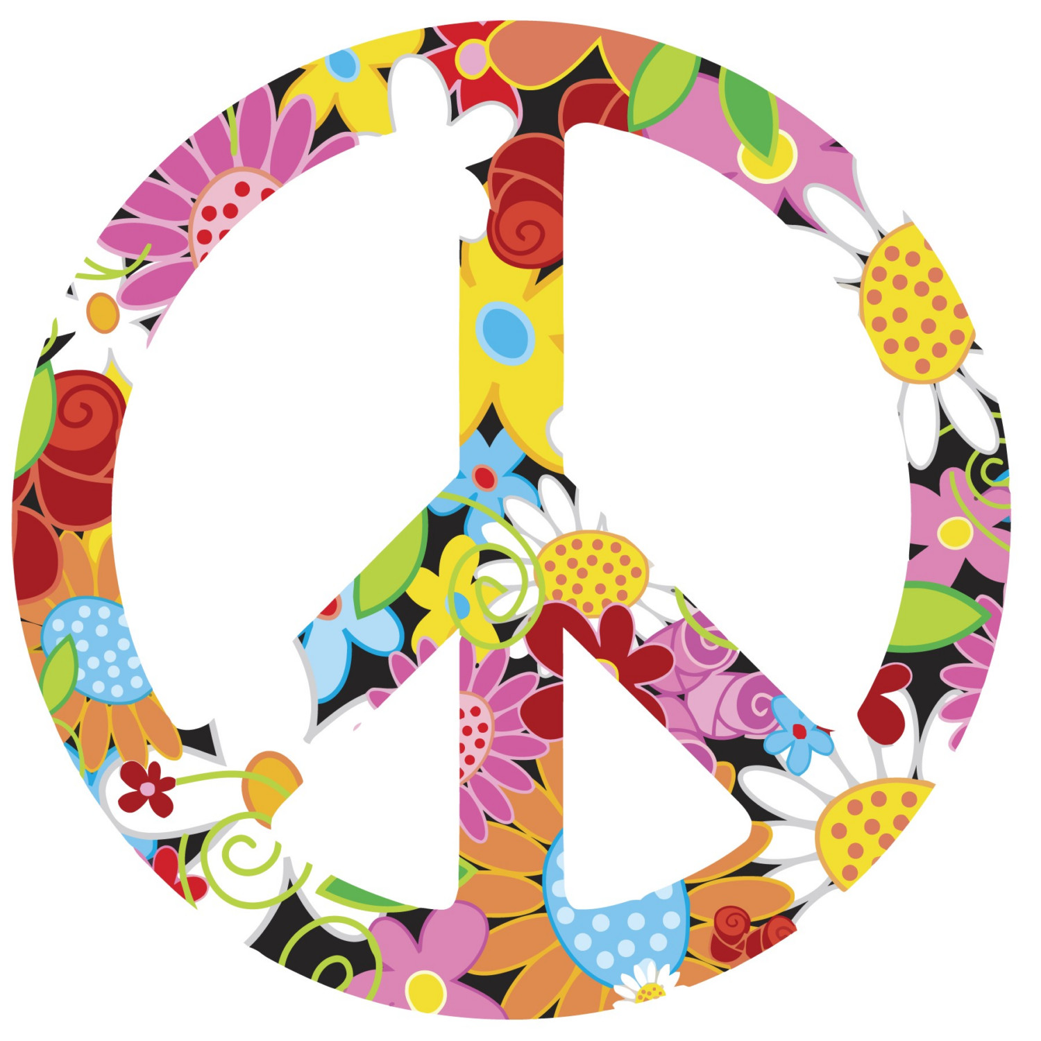 60s Peace Sign Clipart