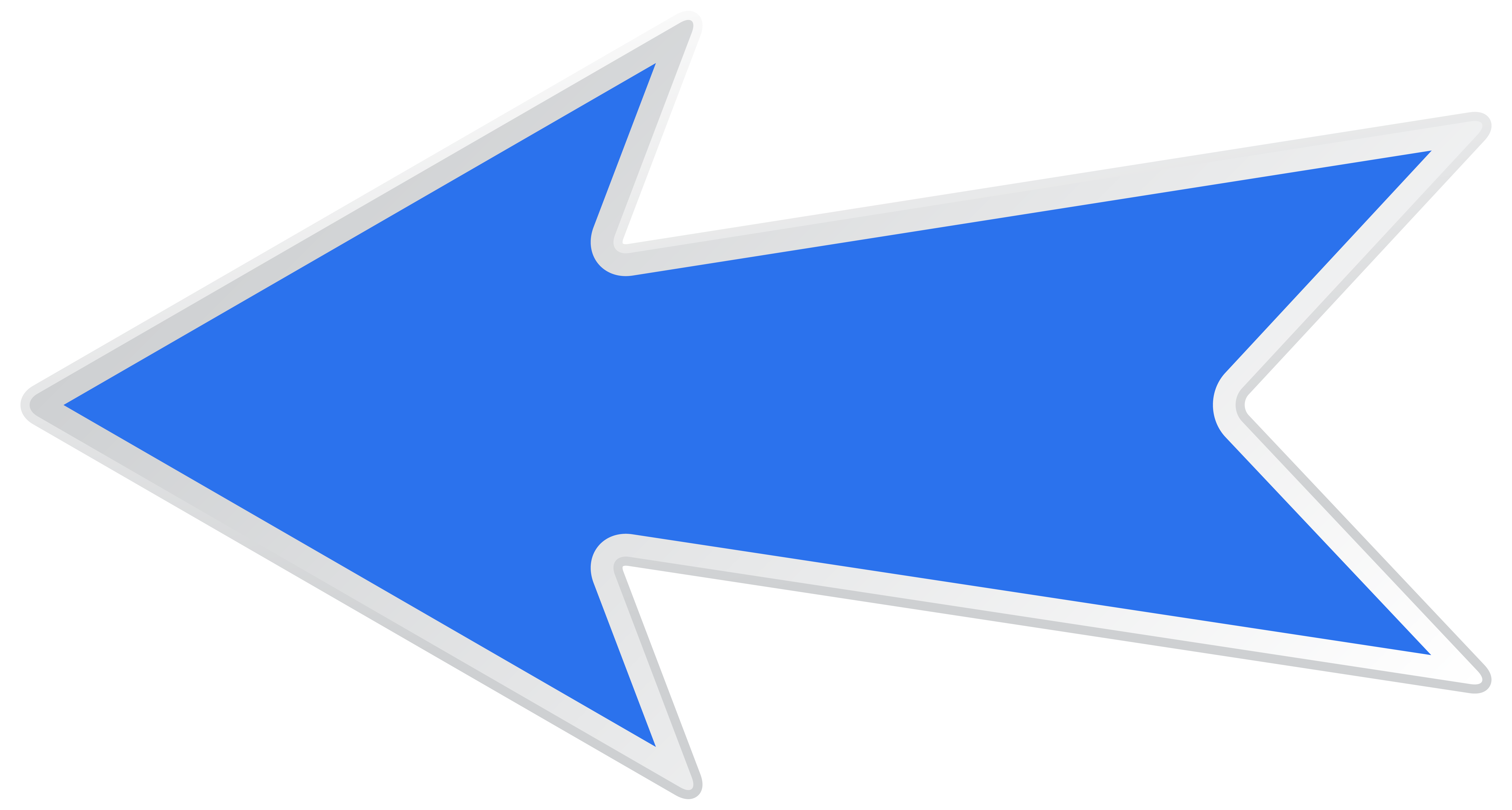 Blue Left Arrow PNG Clip Art Image