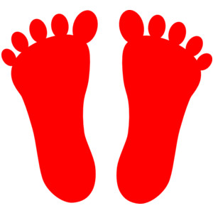Pair of feet clipart