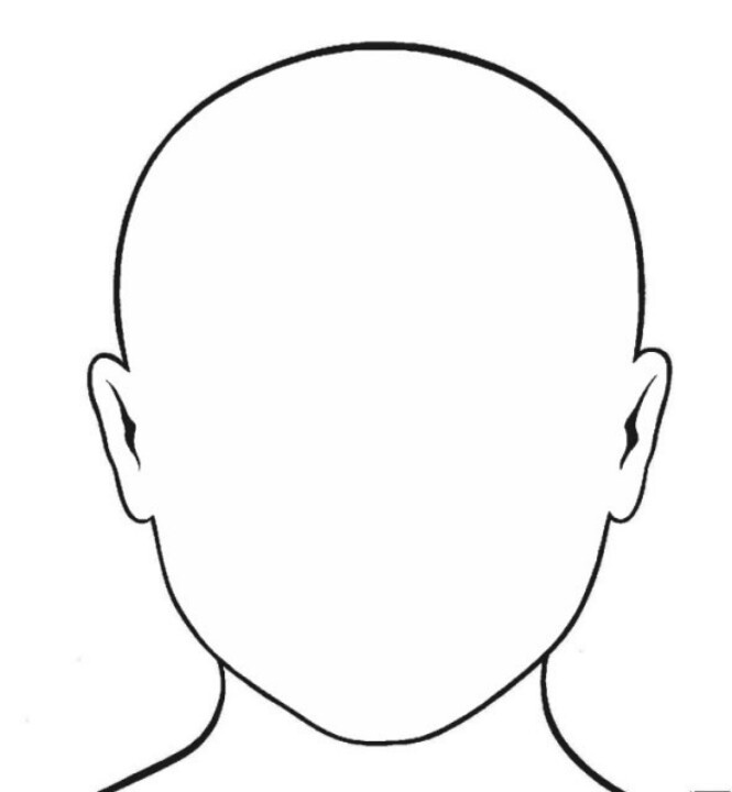 Best Photos of Cartoon Head Template - Human Head Outline Template ...