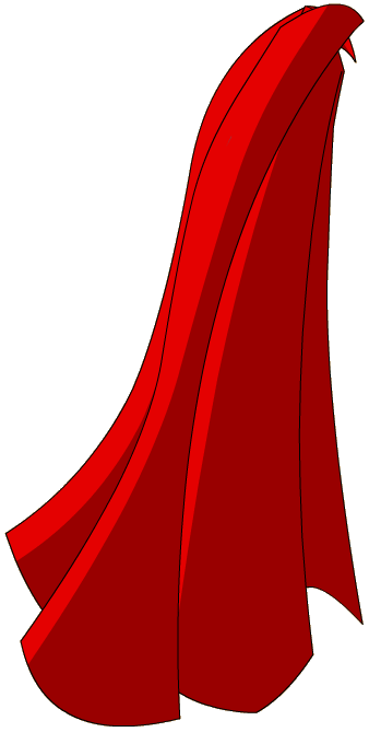 Red cape clipart