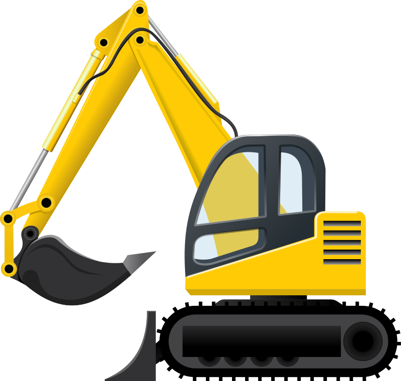 Construction heavy equipment clip art image #12527
