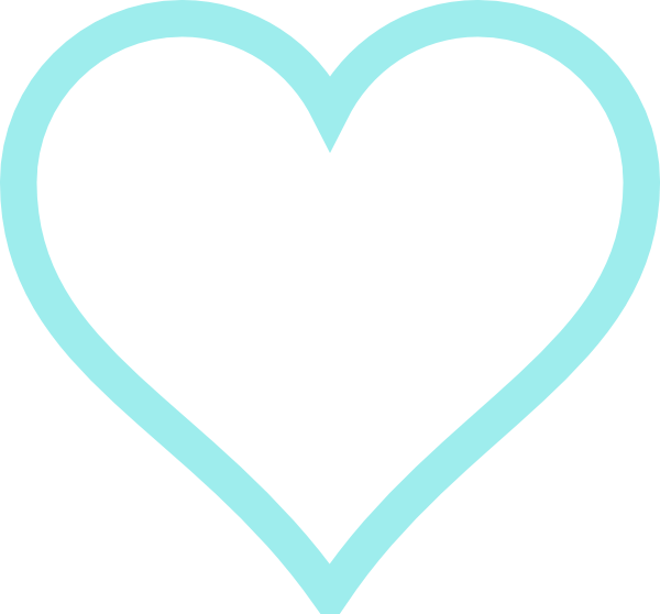 Tiffany blue heart clipart