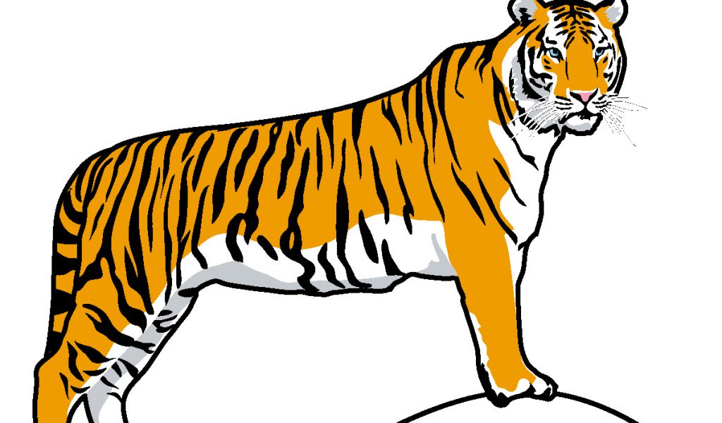 tiger clipart black