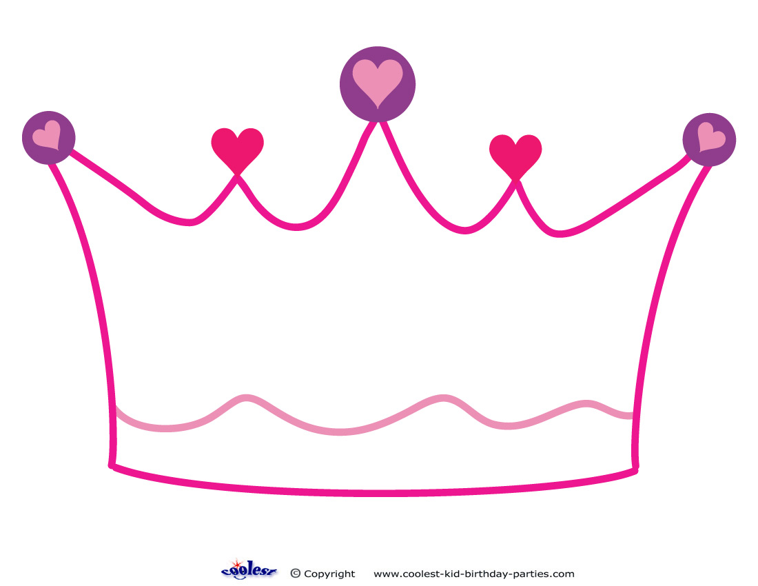 Best Photos of Princess Crown Template Pattern - Princess Crown ...