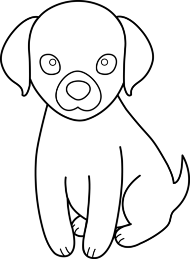 Line Drawing Dog Clipart - Free to use Clip Art Resource