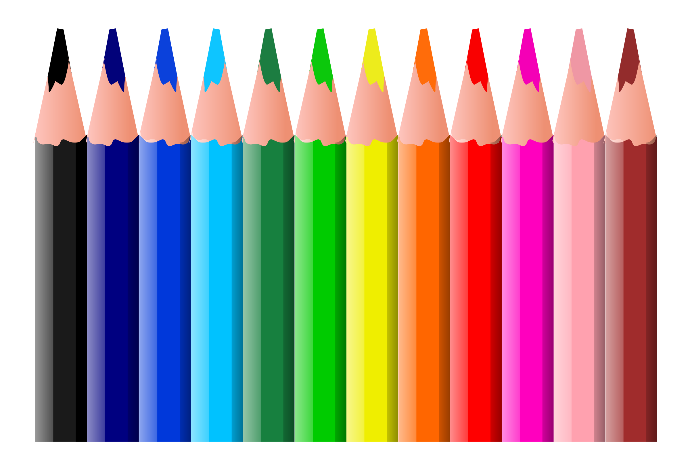 Clipart - Coloured pencils animation