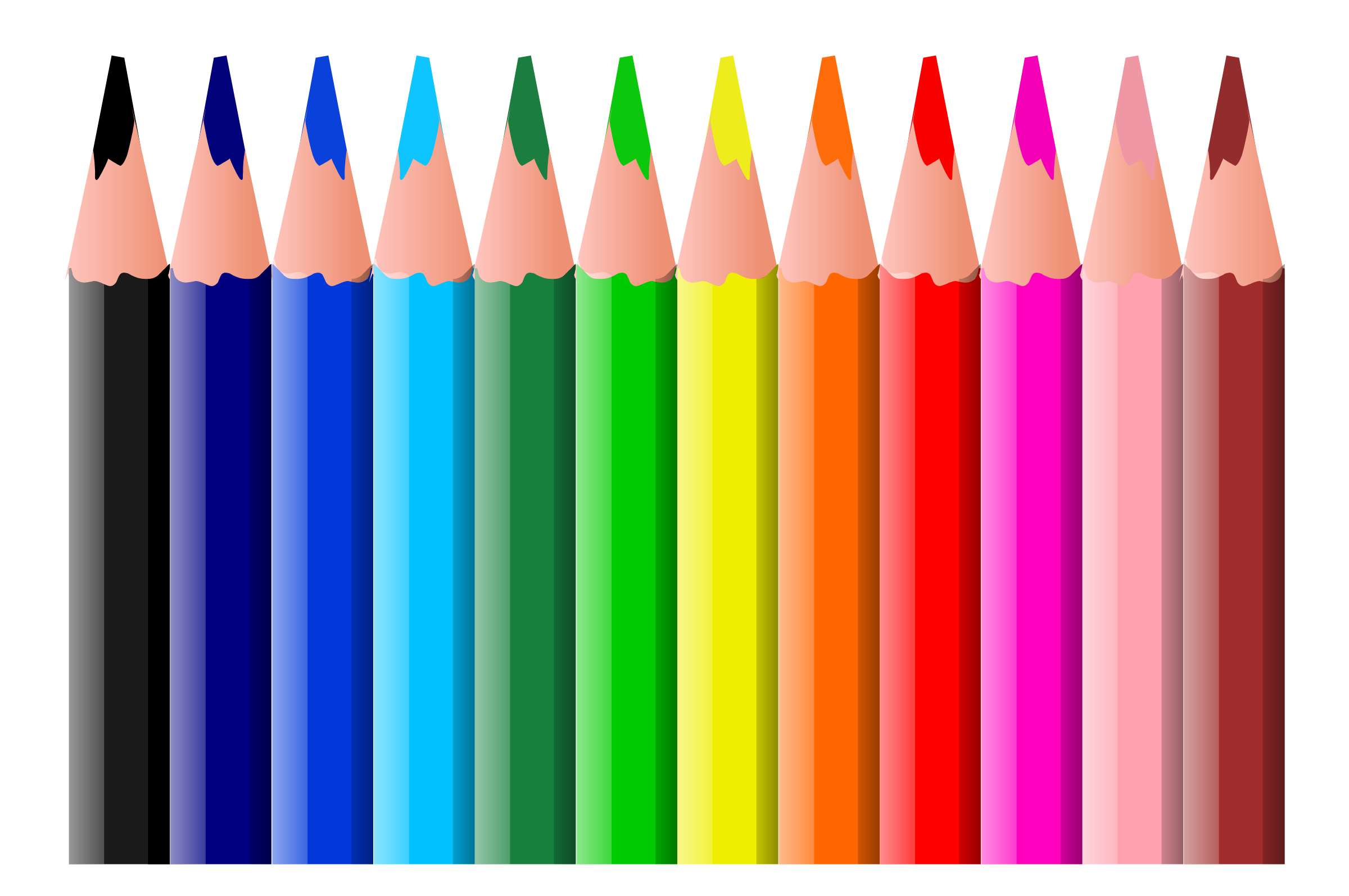 373 views Clipart - Coloured pencils animation