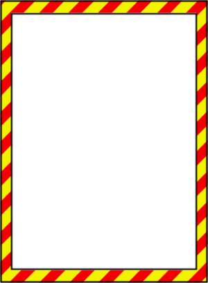 Caution Border 1 - vector Clip Art