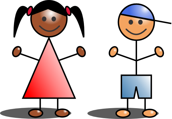 Stick Figure Boy And Girl Clipart
