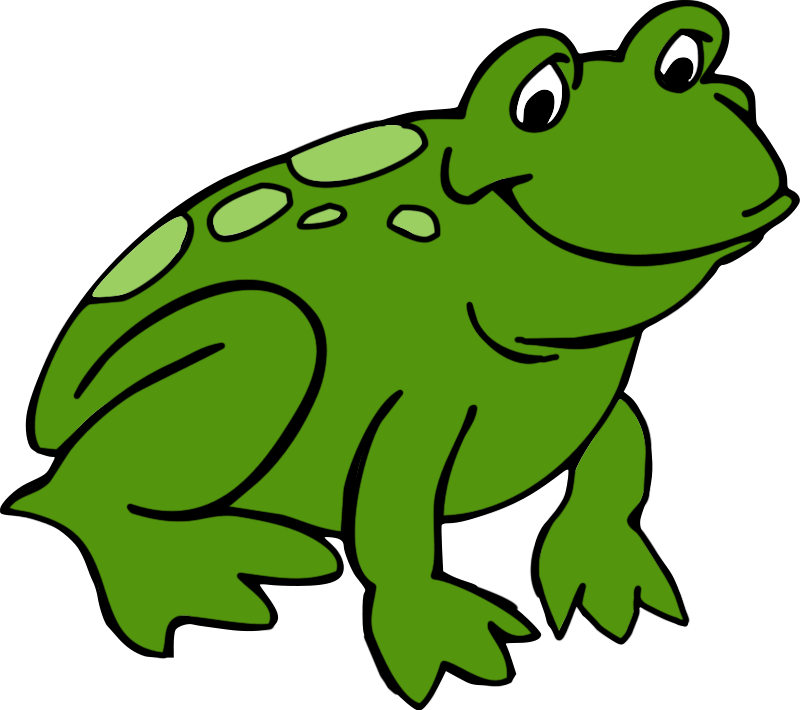 Green frog clip art