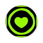 Lime Green Hearts Pillow from Zazzle.