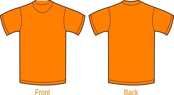 Plain Orange Shirt clip art - vector clip art online, royalty free ...