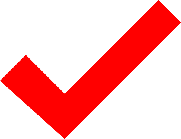 Red Check Mark - ClipArt Best