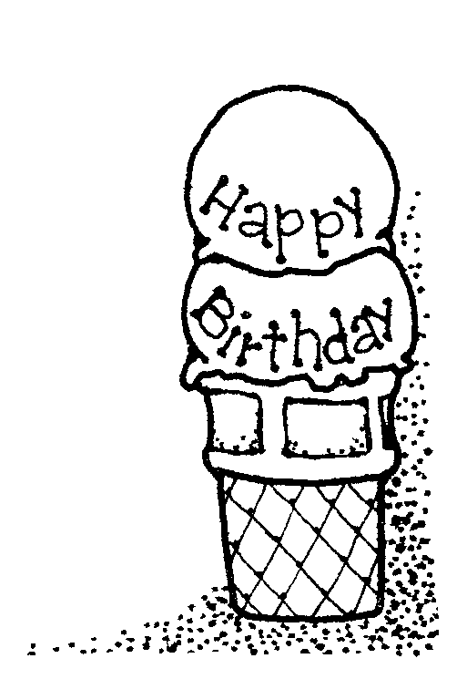 ice cream cone clipart black and white - photo #26