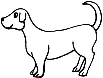 Line Drawings Of Dog - ClipArt Best