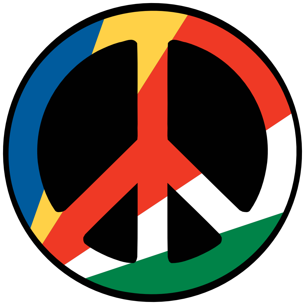 Seychelles Peace Symbol Flag Cnd Logo Nik Bear Brown nikbearbrown ...