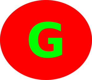 Letter G Red Circle Clip Art - vector clip art online ...