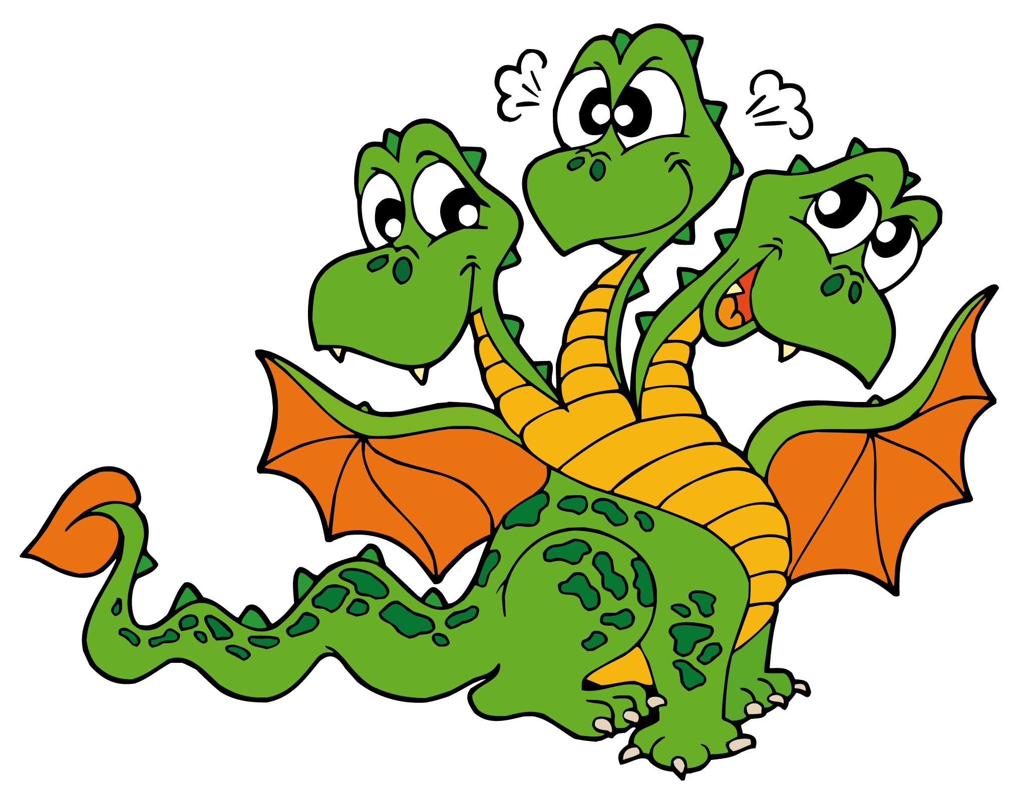 Cute cartoon dragon 02 vector Free Vector