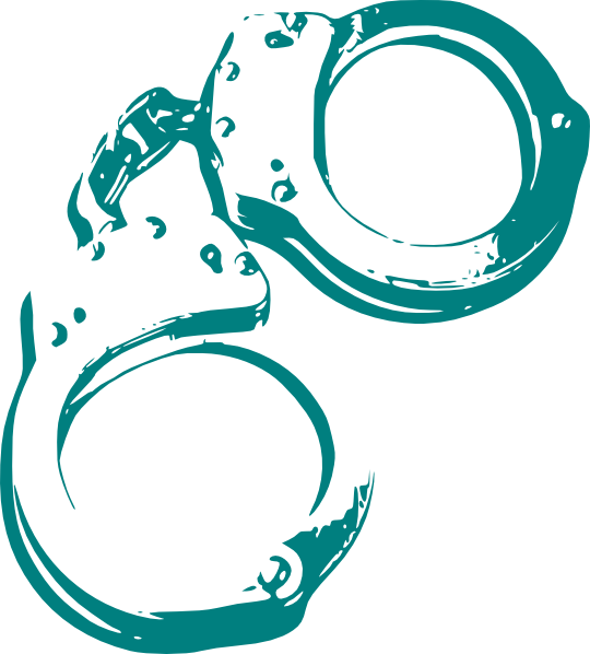 Green Handcuffs Crime clip art - vector clip art online, royalty ...