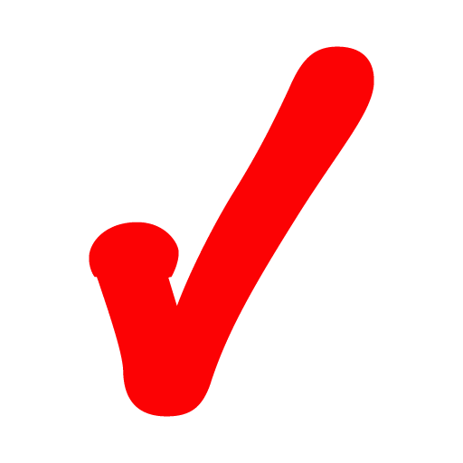 Red check mark 5 icon - Free red check mark icons