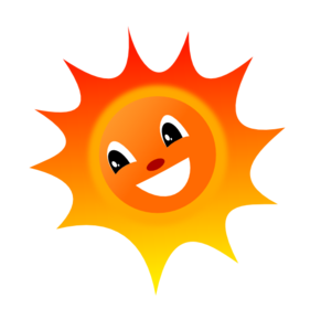 Smiley Sun clip art - vector clip art online, royalty free ...
