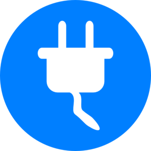 Blue Electricity Symbol Clip Art - vector clip art ...