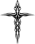 Tribal cross tattoo | Stock Vector Graphics | CLIPARTO