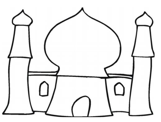 Grace of Life: Mosque Coloring