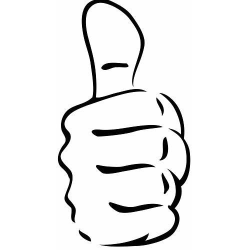 Cartoon Thumbs Up Clipart