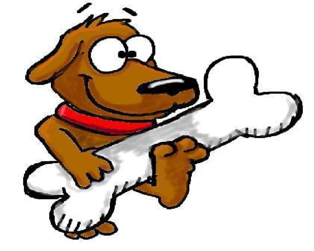 cartoon pictures of dog bones