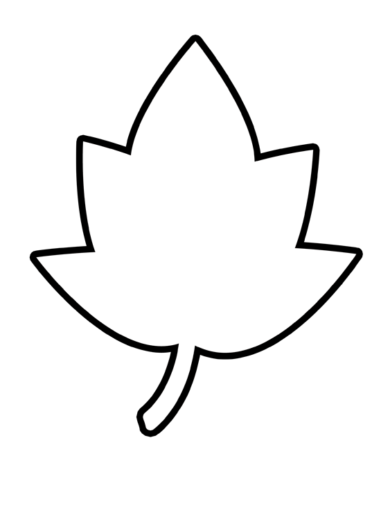 Oak Leaf Template Printable Clipart Best | Coloring Pages