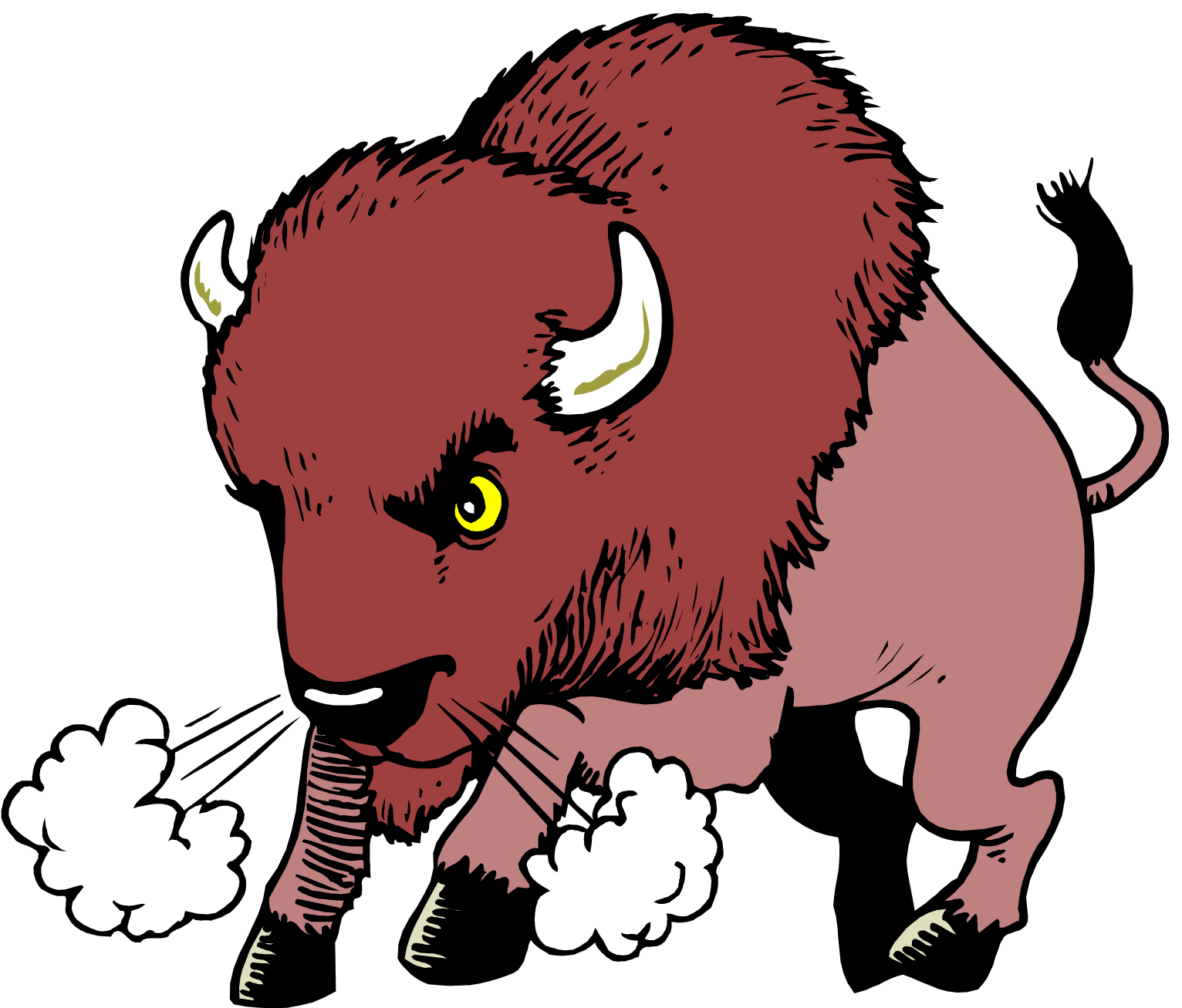 Public Domain Clip Art Image | Bison | ID: 13933714214648 ...