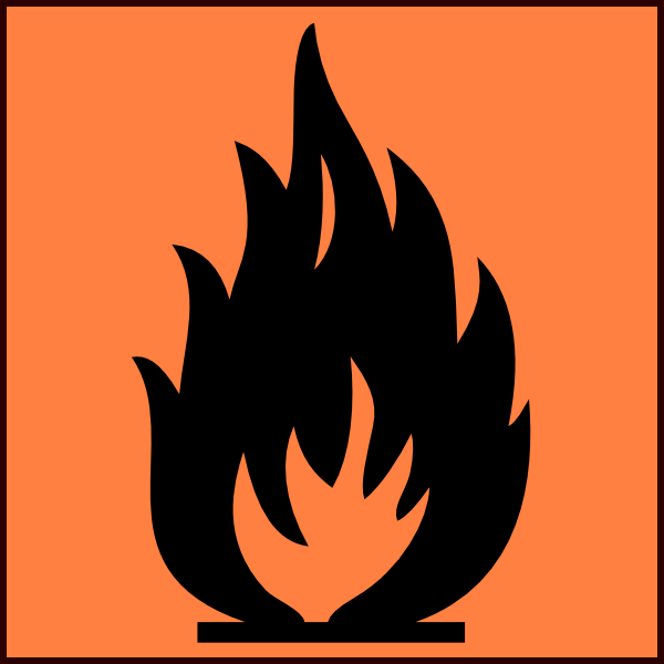 Flammable Symbol Clip Art - vector clip art online ...