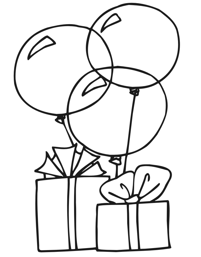 Birthday Balloon Drawing ClipArt Best