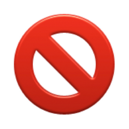 ð??« No Entry Sign Emoji (U+1F6AB)