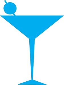 Blue Martini Clipart