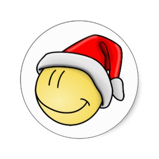 Santa Smiley Stickers and Sticker Designs - Zazzle UK