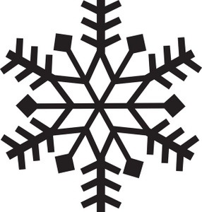 Snowflake Clipart Black And White - Free Clipart ...