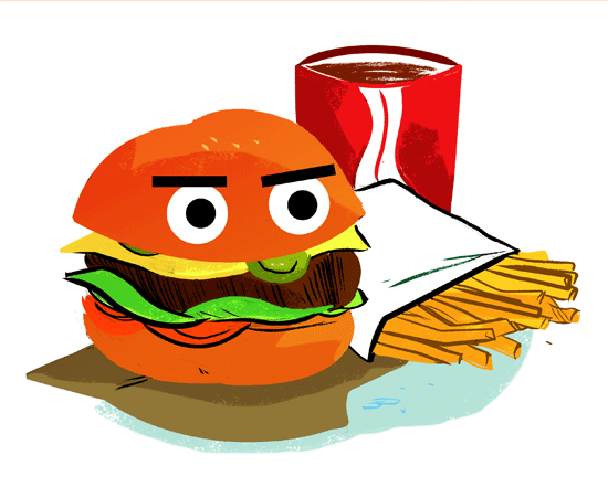 Animals For > Animated Hamburger Gif